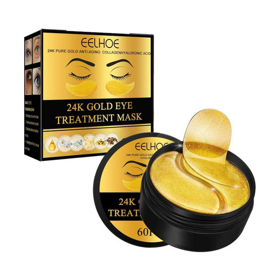 EELHOE Parches de Oro 24K para Ojos