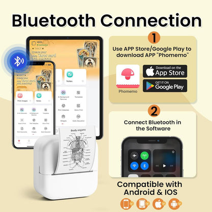 M2 Mini Impresora Térmica Portátil Bluetooth & WiFi