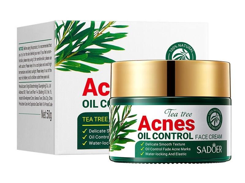 Crema Facial Control del Acné con Aceite de Árbol de Té 50ml SADOER