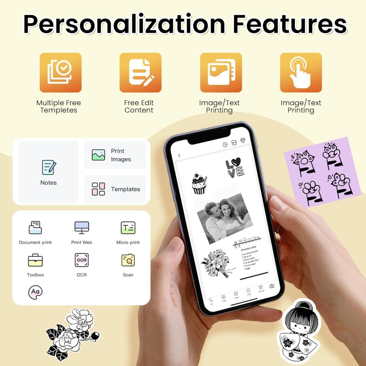 M2 Mini Impresora Térmica Portátil Bluetooth & WiFi